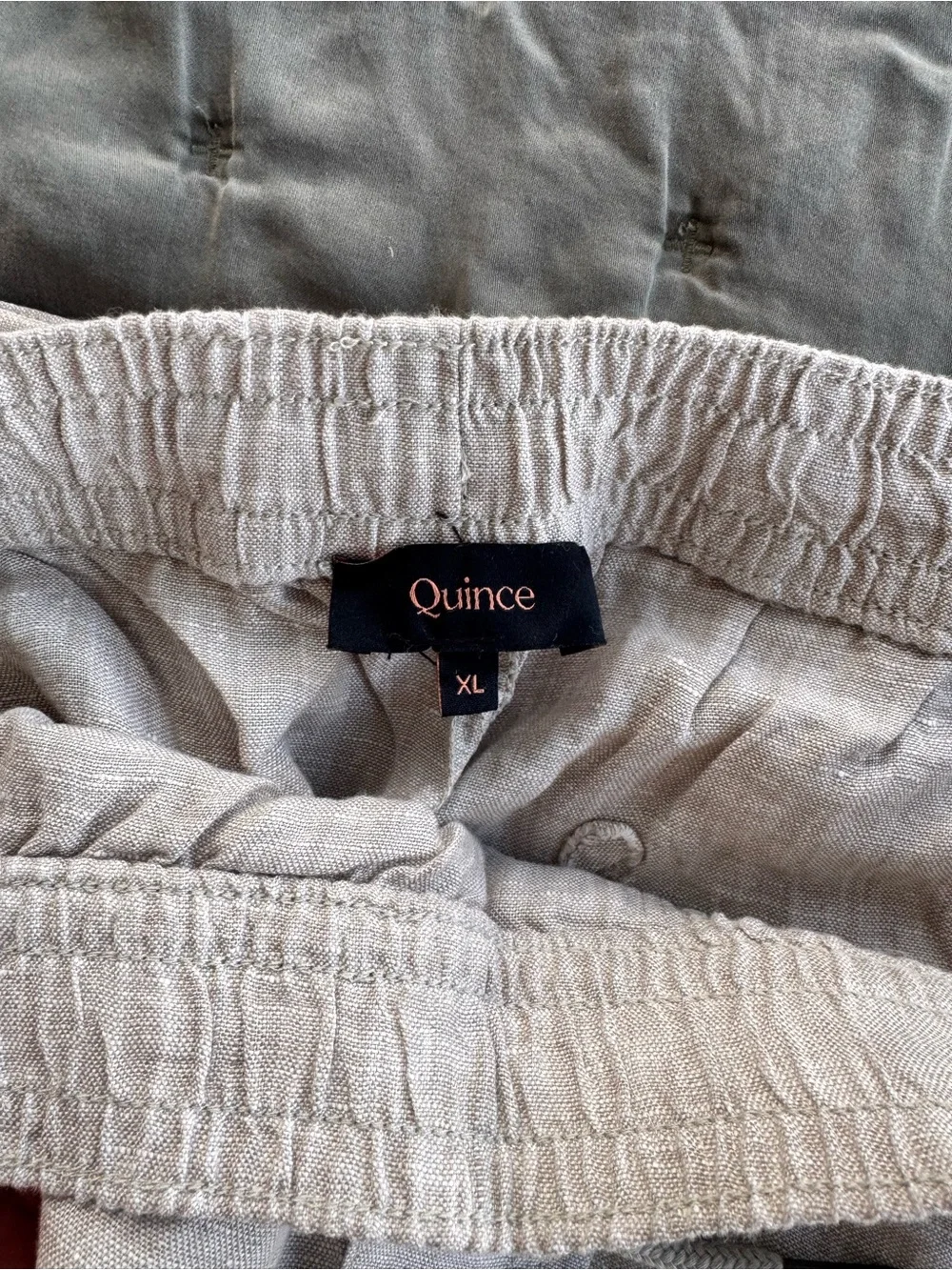 Quince Men's Lightweight Linen-Blend Drawstring Shorts - Light Gray